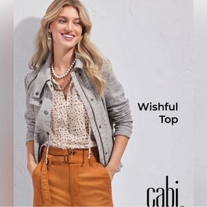 Cabi Women’s Wishful Top Size Small